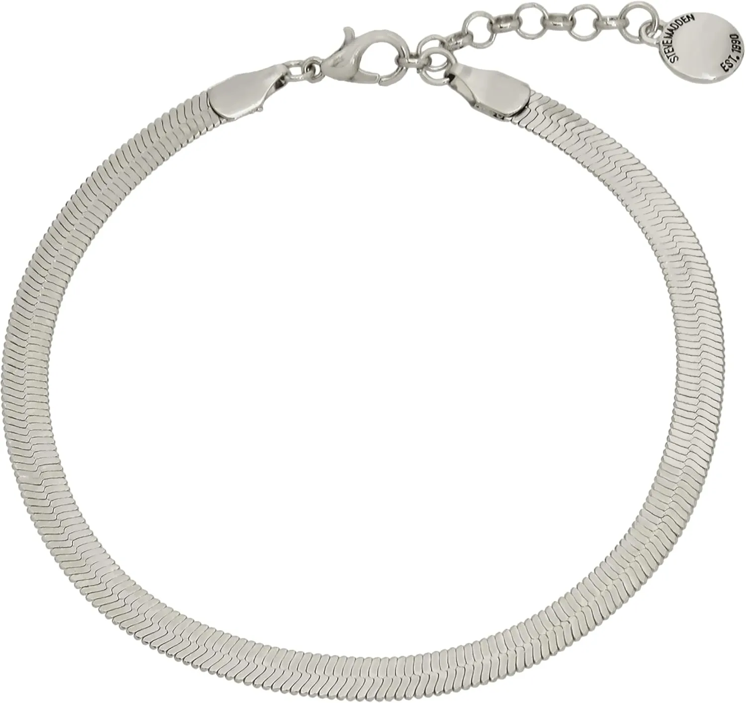 Steve Madden Womens Jewelry Herringbone Chain Anklet