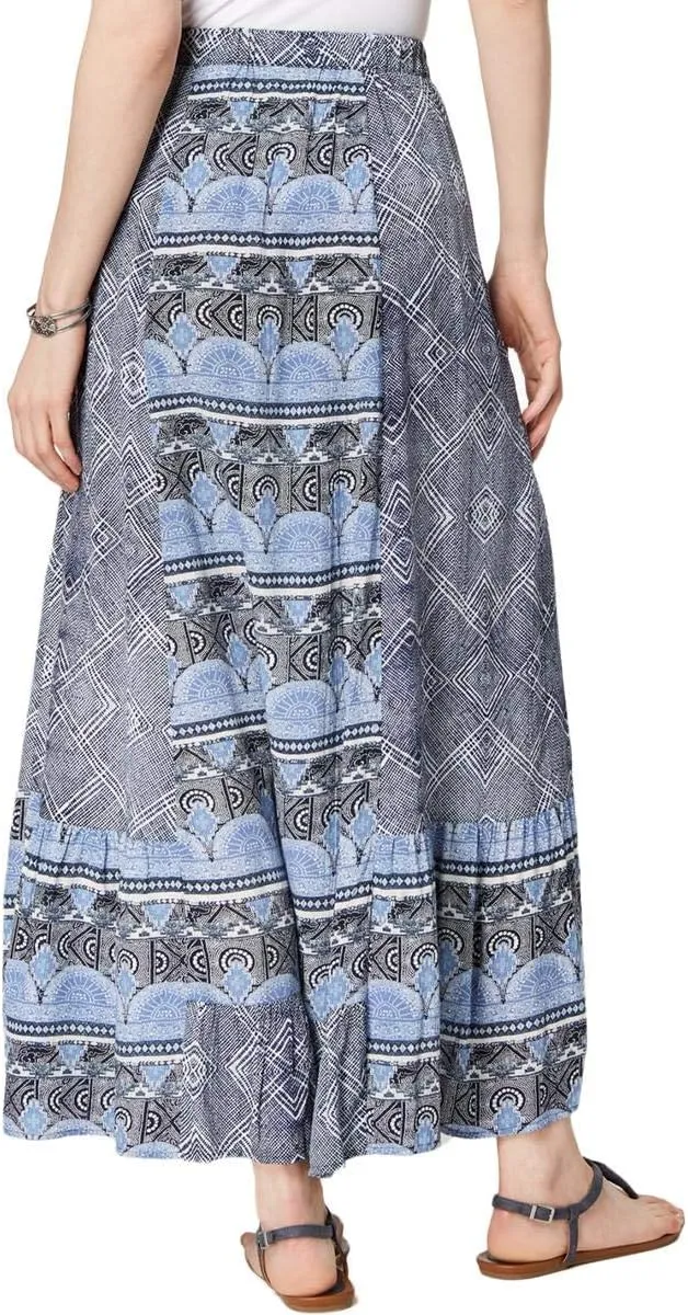 Style & Co. Petite Mixed Print Maxi Skirt