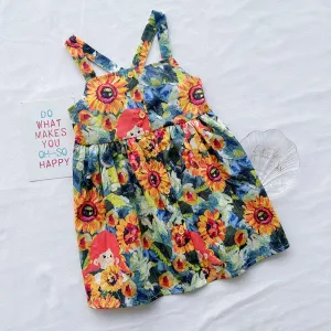 Sunflower Suspender Dress