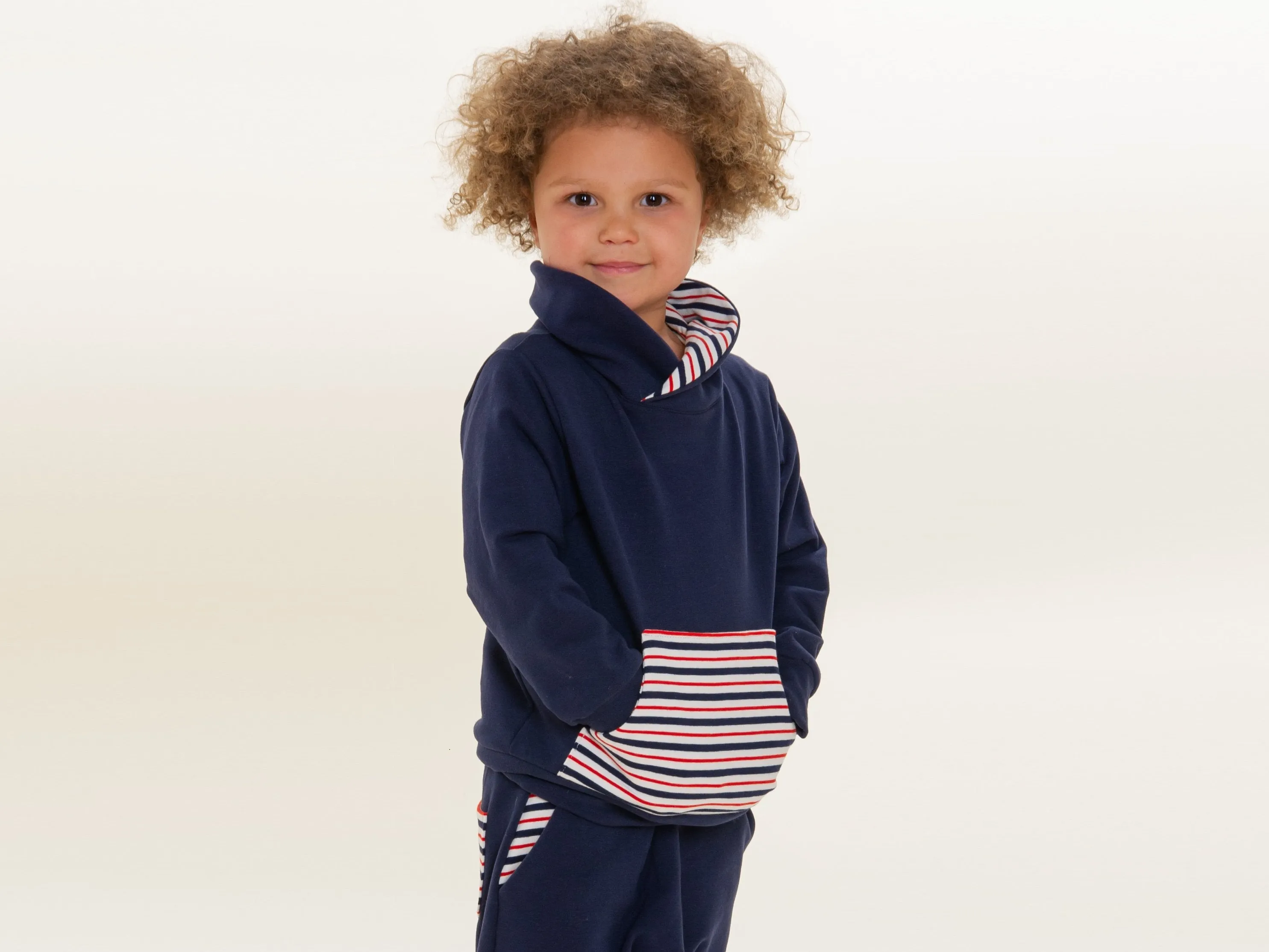 Sweatshirt hoodie and harem pants pattern, sweatpants DADO and FLY from Patternforkids