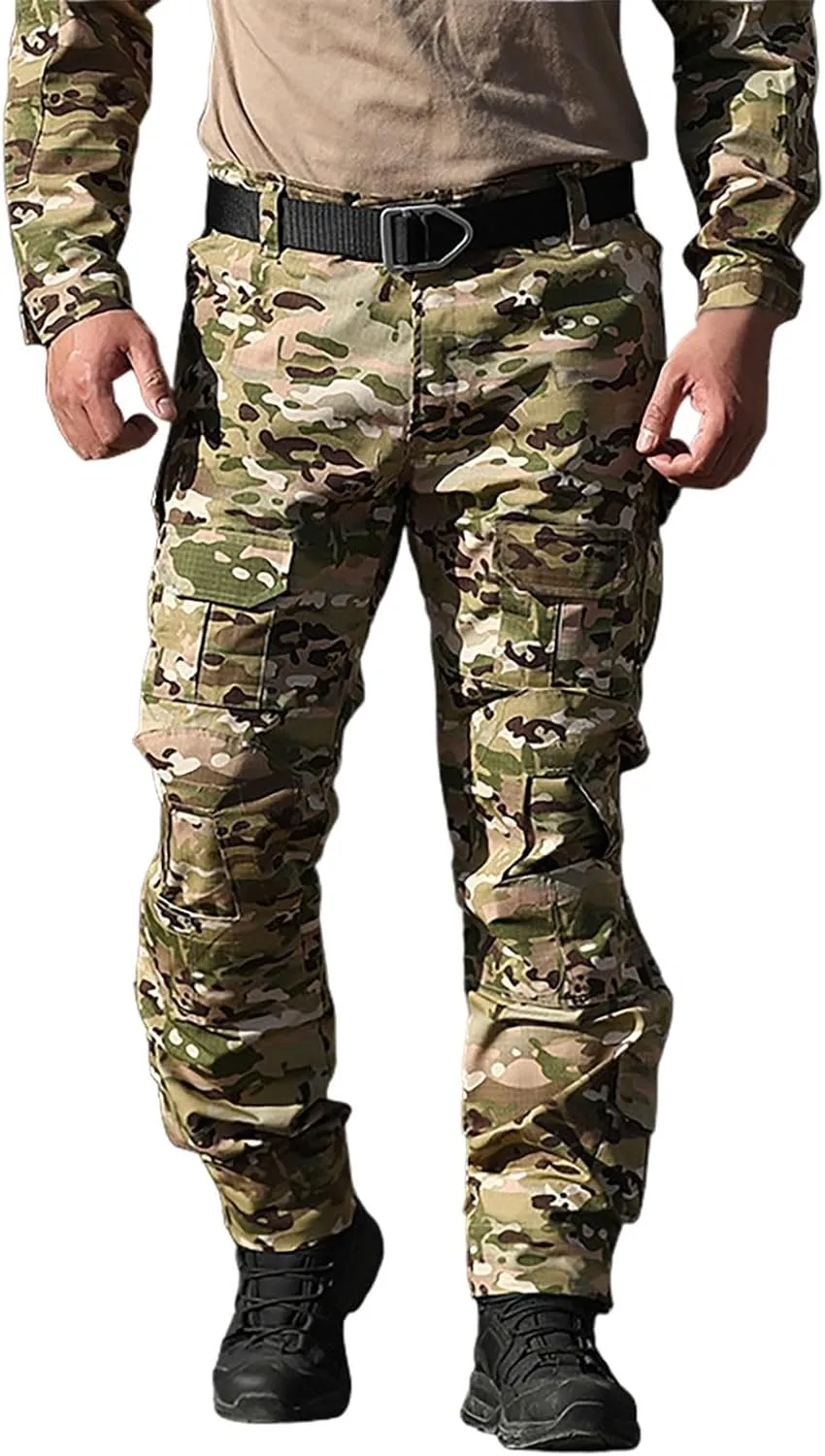 Tactical Cargo Pants for Men Casual Hiking Pants with Multi-Pocket Lightweight Relaxed Trousers