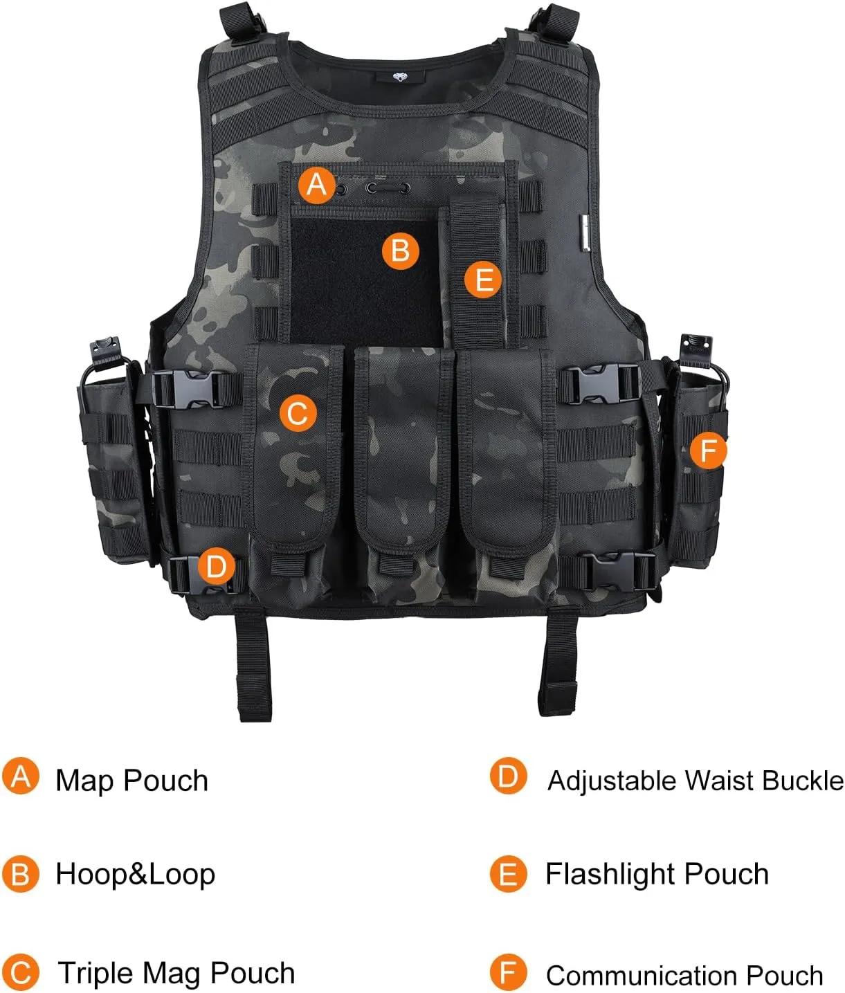 Tactical Vest Airsoft Painball Vest Outdoor Equipment for Men