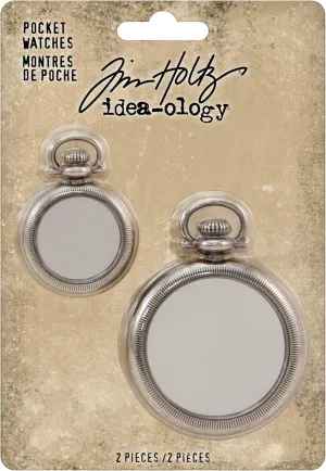 Tim Holtz, Advantus Pocket Watch, silver
