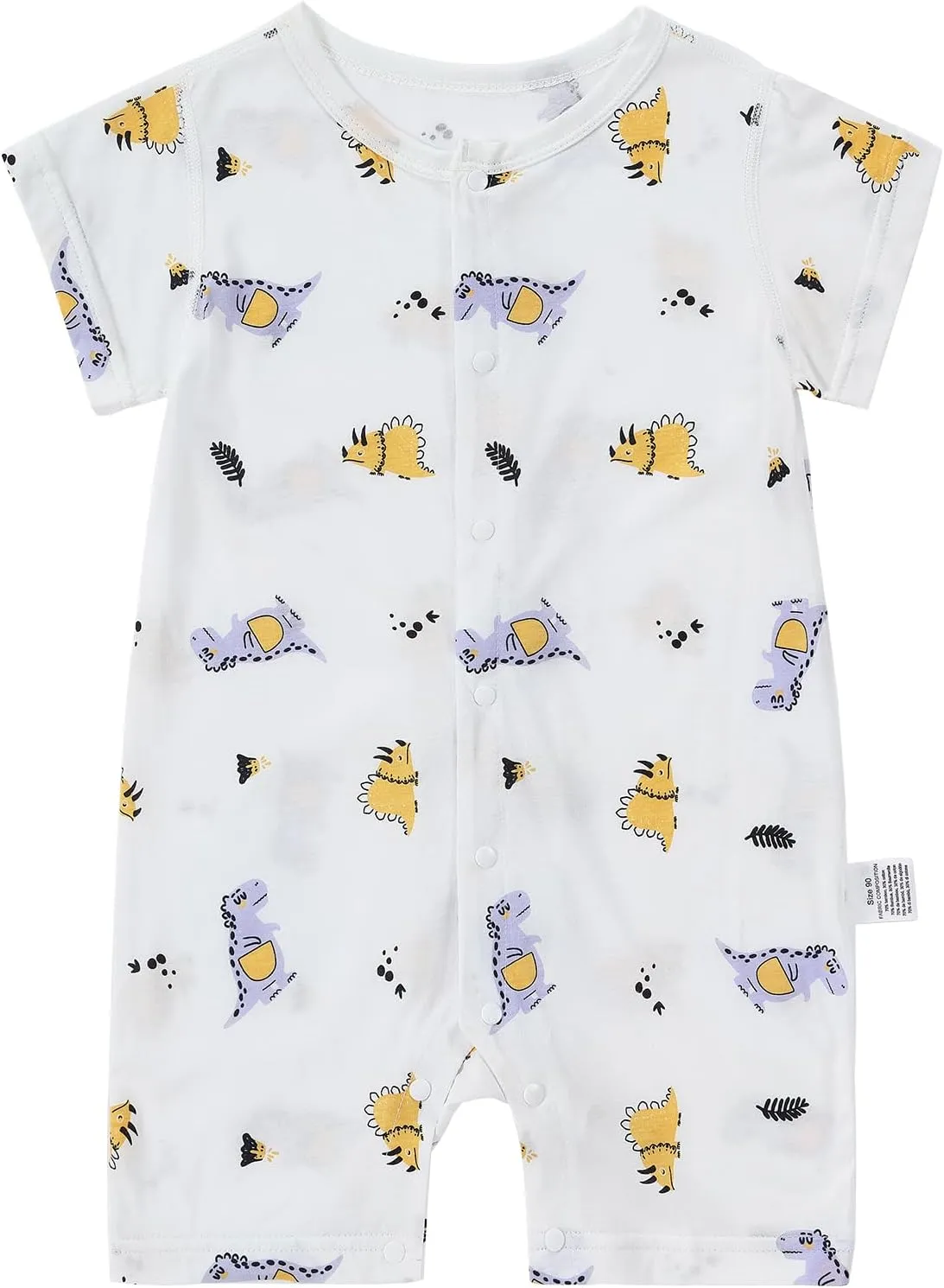 Unisex Baby Short Sleeve Romper 3-24 Months