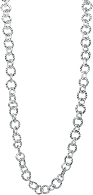 UNY JEWEL Luxury Fusion Twisted Cable Link Chain Necklace Designer Statement Women Jewelry Timeless Elegance Super Shinny