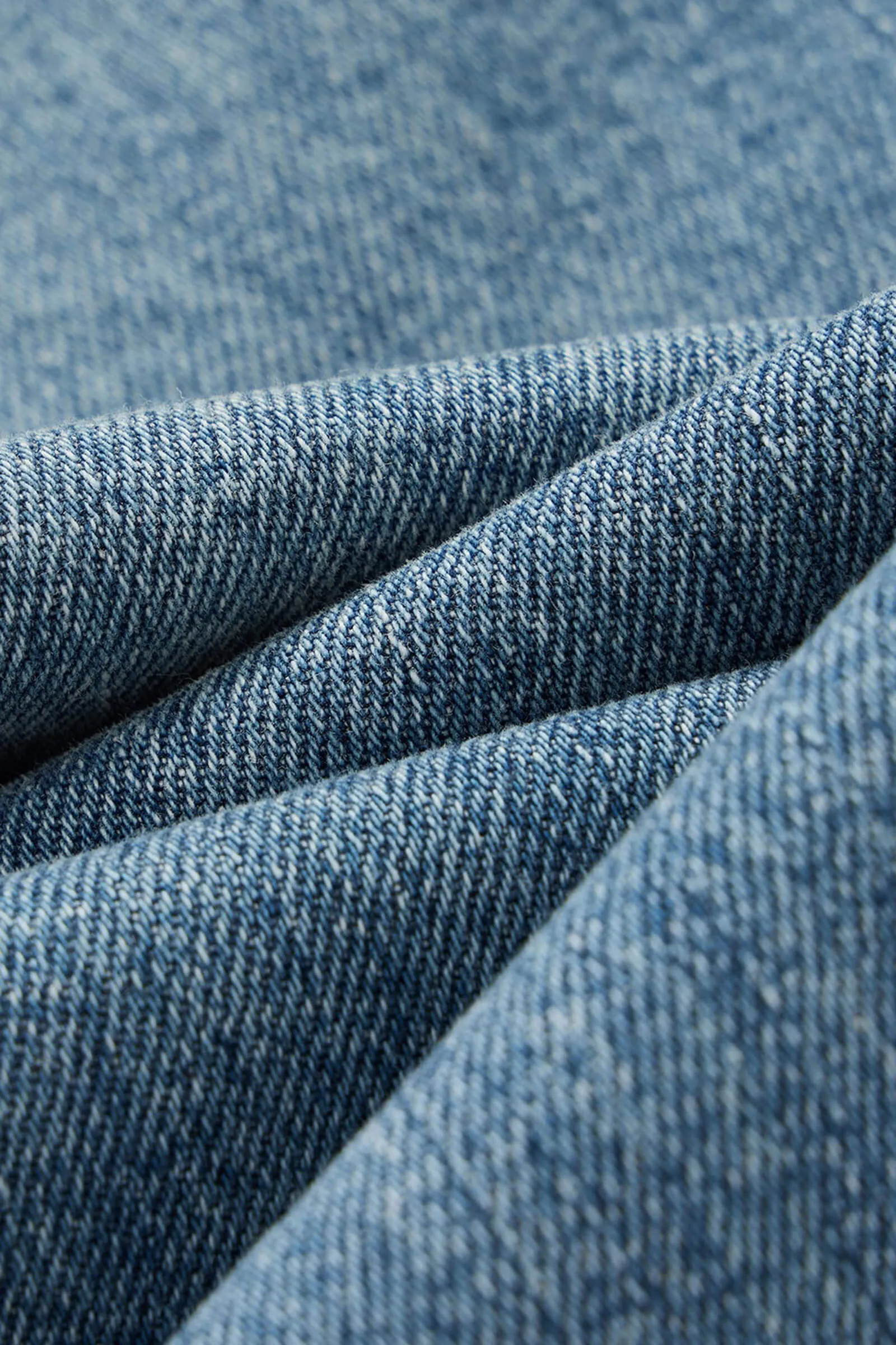 Vintage Straight-Cut Denim Jeans
