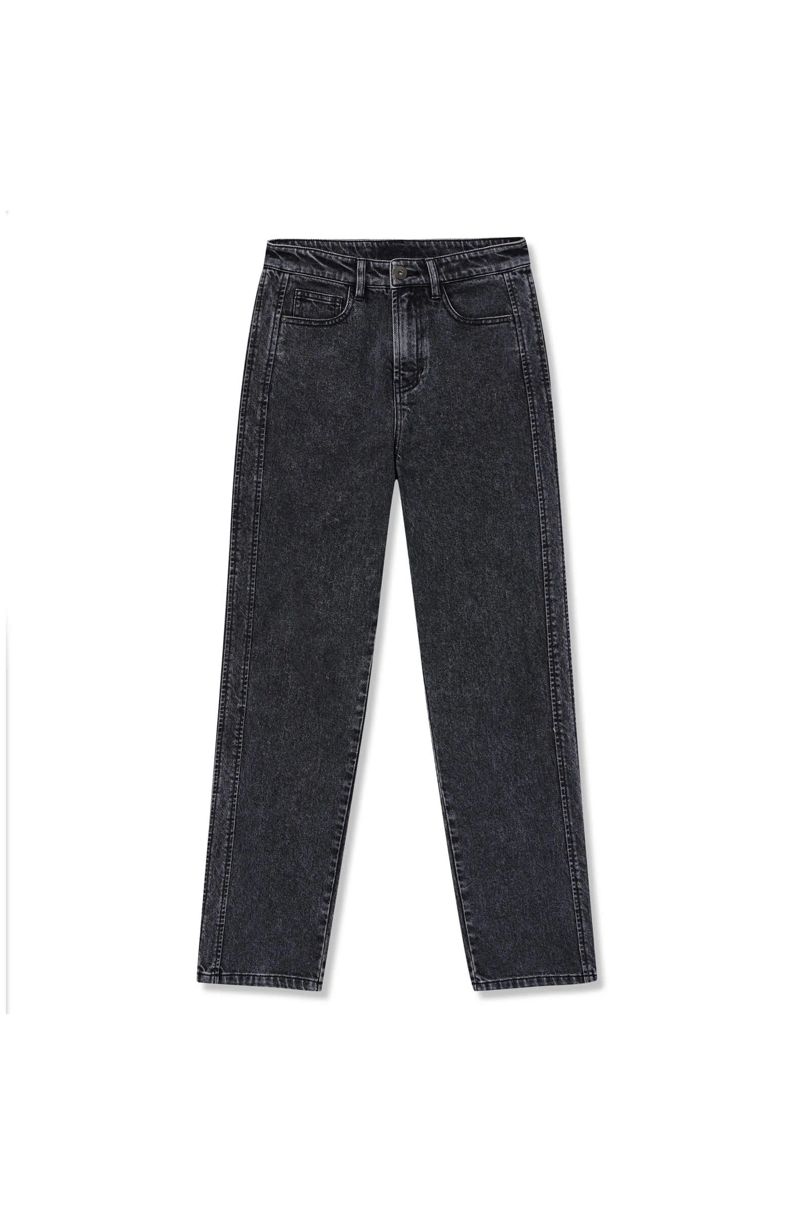 Vintage Straight-Cut Denim Jeans