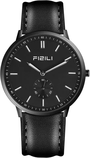 Watch Mens Watches Fashion Minimalist Ultra-Thin Watches for Men Waterproof Luminescent Hands Leather Strap