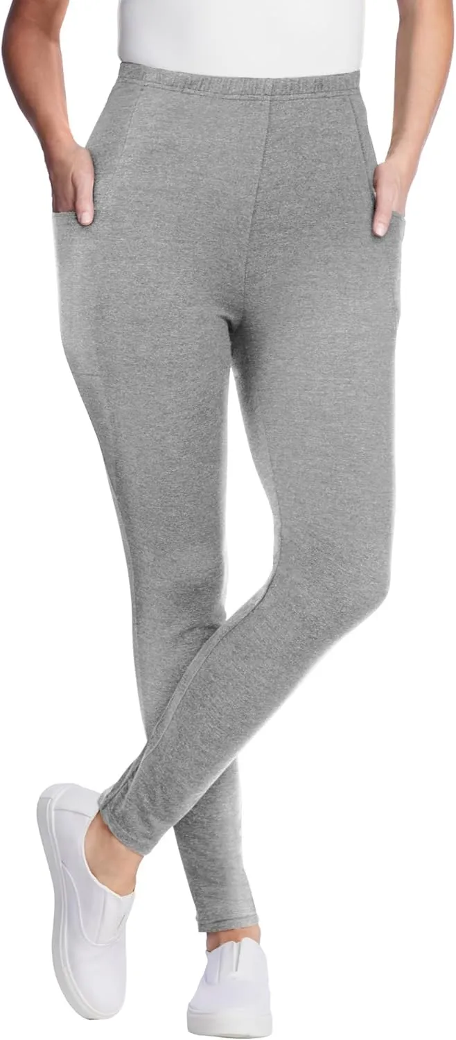 Woman Within Plus Size Petite Pocket Legging