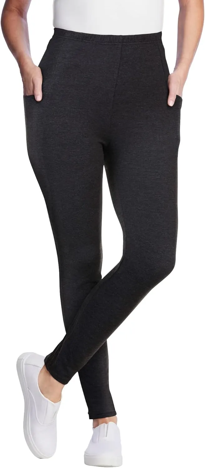 Woman Within Plus Size Petite Pocket Legging