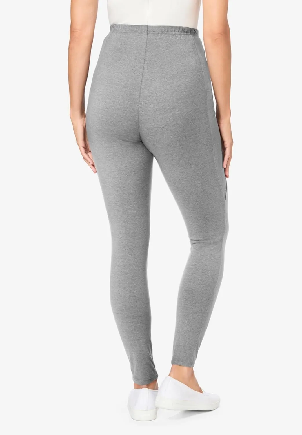 Woman Within Plus Size Petite Pocket Legging