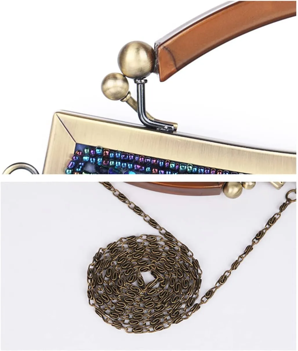 Women 1920S Vintage Prom Bag Evening Bag Bridesmaid Wedding Party Clutch Bag