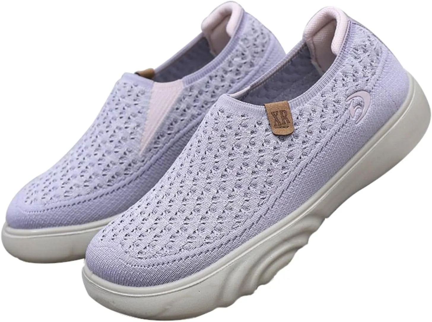 Women's Fabric Loafer Extra Wide Shoes Women Breathable Walking Shoe Nursing Shoes Women Comfortable Home Shoes Slip On Lightweight Breathable Woven Fabric with Soft Soles