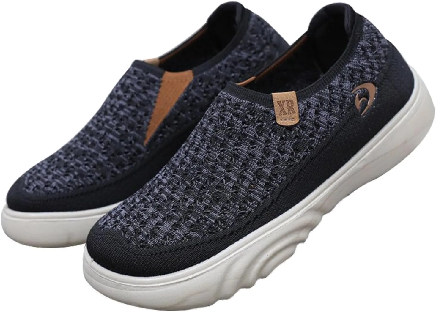 Women's Fabric Loafer Extra Wide Shoes Women Breathable Walking Shoe Nursing Shoes Women Comfortable Home Shoes Slip On Lightweight Breathable Woven Fabric with Soft Soles