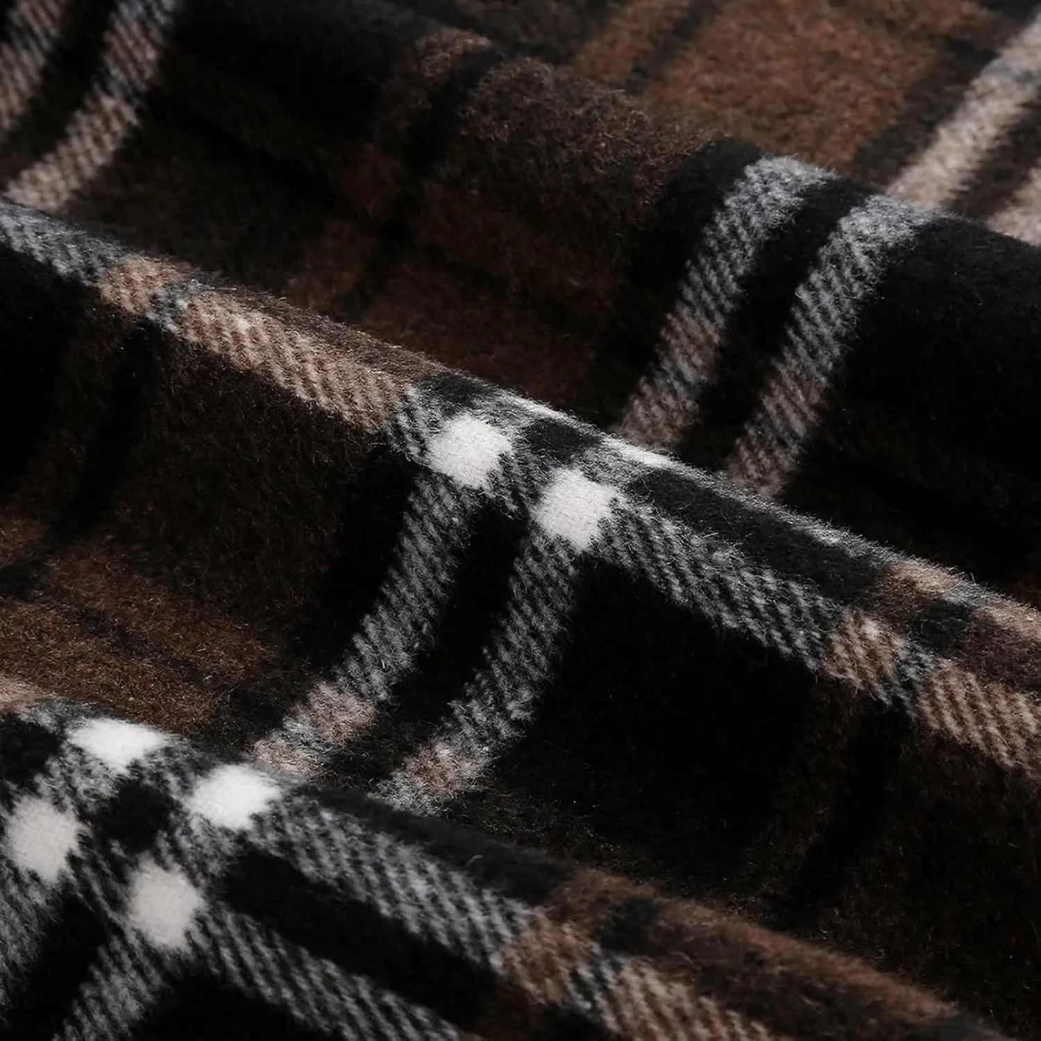 Womens High Waist Plaid Skirt Bodycon Pencil Wool Mini Skirts Fall Winter Casual Slim Xmas Hip-Covering Skirt