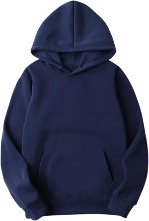 Womens Hoodies Long Sleeve Simple Solid Color Hooded Pullover Comfy 2024 Fall Fashion Sweatshirts with Pocket