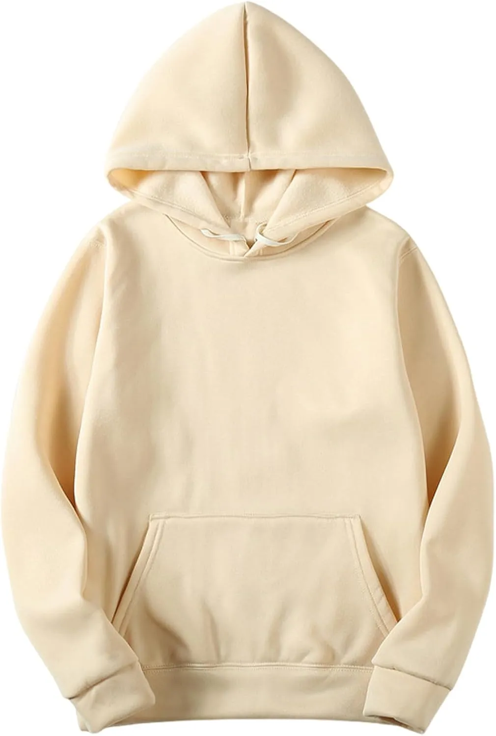 Womens Hoodies Long Sleeve Simple Solid Color Hooded Pullover Comfy 2024 Fall Fashion Sweatshirts with Pocket