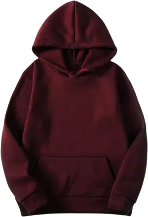 Womens Hoodies Long Sleeve Simple Solid Color Hooded Pullover Comfy 2024 Fall Fashion Sweatshirts with Pocket