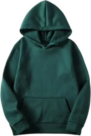 Womens Hoodies Long Sleeve Simple Solid Color Hooded Pullover Comfy 2024 Fall Fashion Sweatshirts with Pocket