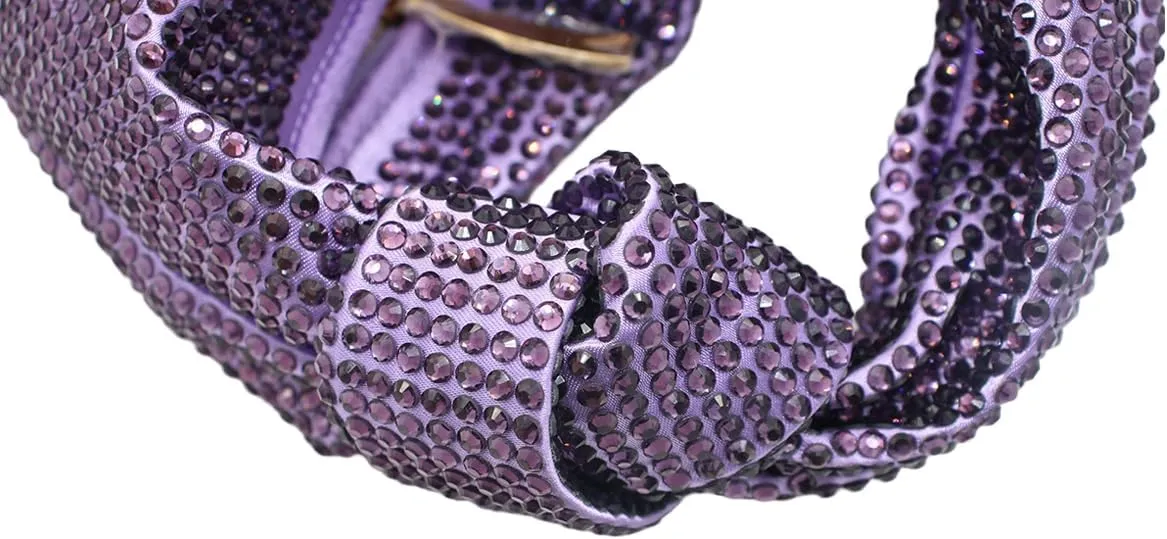 Women's Knotted Rhinestone Evening Bag Sparkly Crystal Clutch Glitter Knotted Handbag Diamond Hobo Dumpling Purses