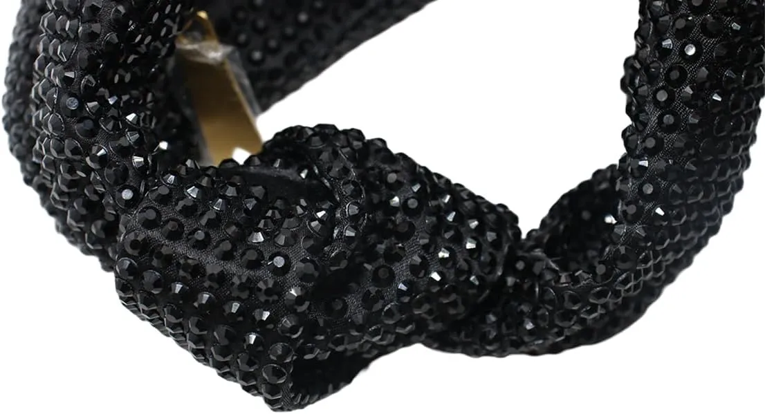 Women's Knotted Rhinestone Evening Bag Sparkly Crystal Clutch Glitter Knotted Handbag Diamond Hobo Dumpling Purses