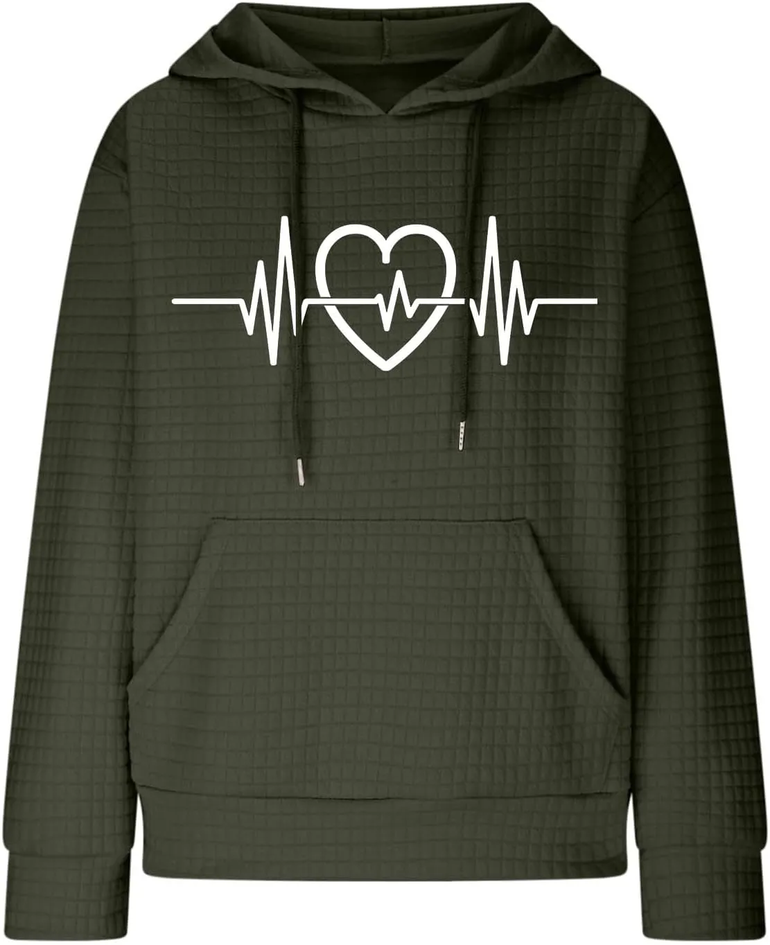 Women's Printed Oversized Hoodies Pullover Sweatshirts, 2024 Outfits Lose Basic Comfy Pullover Sweaters