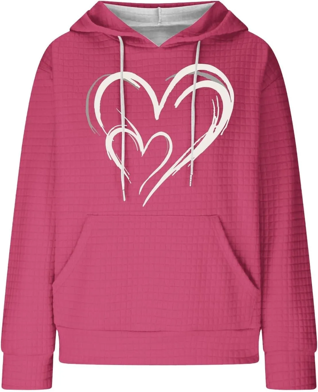 Women's Printed Oversized Hoodies Pullover Sweatshirts, 2024 Outfits Lose Basic Comfy Pullover Sweaters