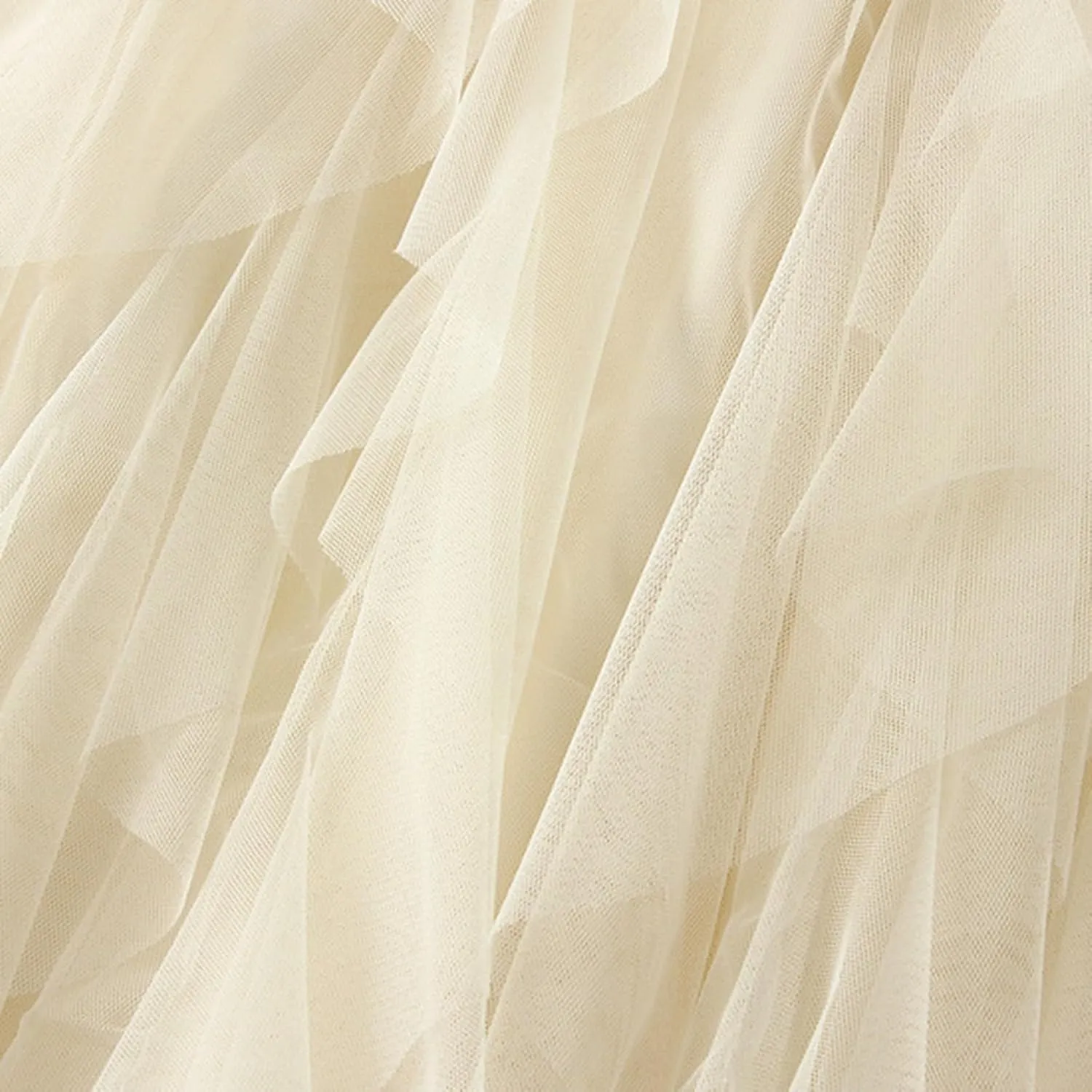 Women'S Tulle Skirt Elastic Waist Tutu Skirt Layered Puffy Fairy Skirts Mesh Layered Skirts Party Skirts