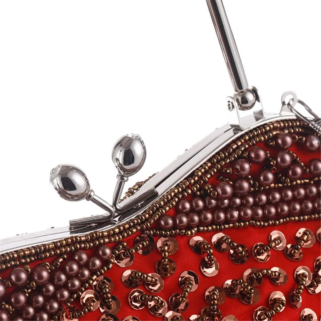 Women's Vintage Evening Bags Party Clutch Bag Purse Handbag Shoulder Bag