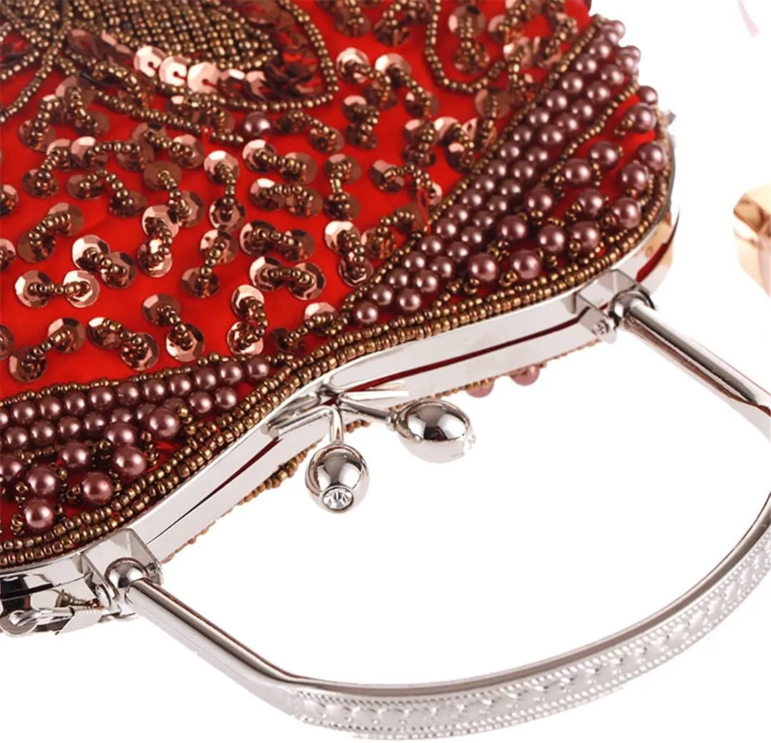 Women's Vintage Evening Bags Party Clutch Bag Purse Handbag Shoulder Bag