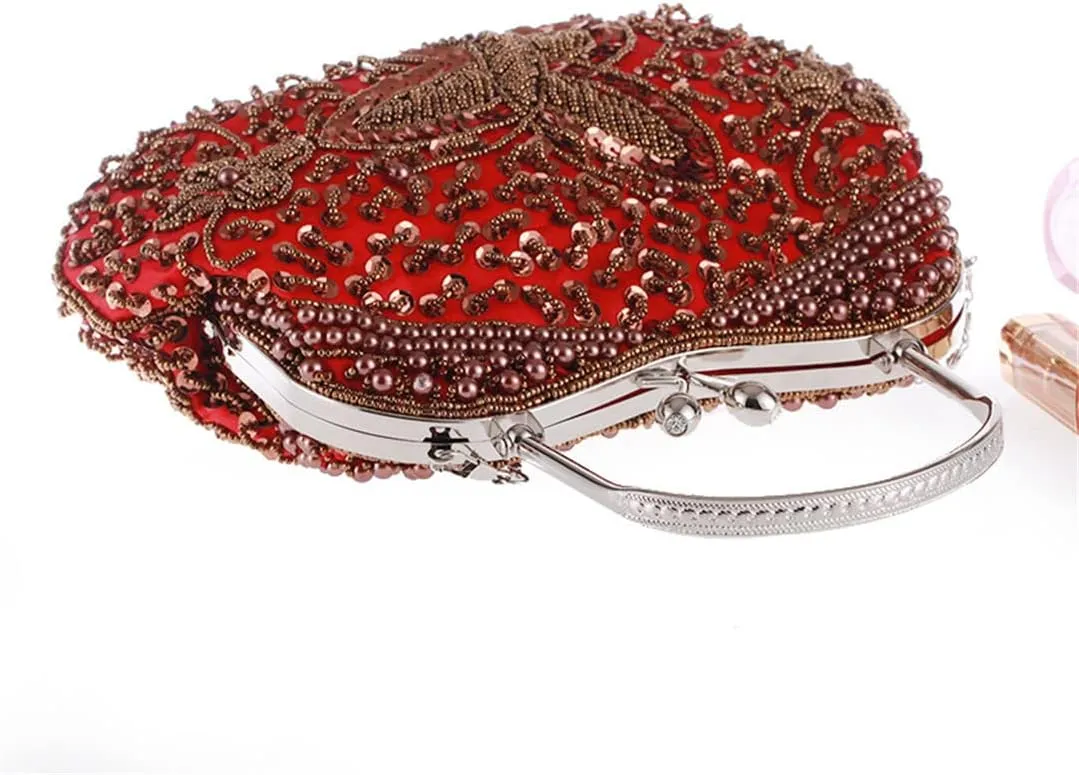 Women's Vintage Evening Bags Party Clutch Bag Purse Handbag Shoulder Bag