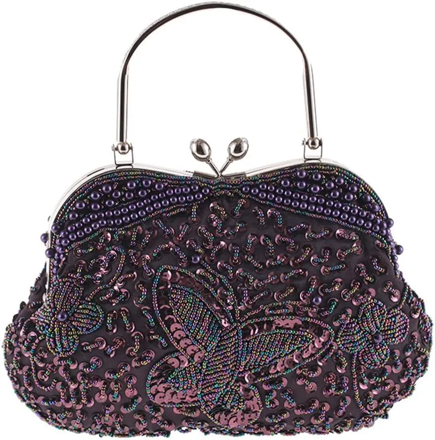 Women's Vintage Evening Bags Party Clutch Bag Purse Handbag Shoulder Bag