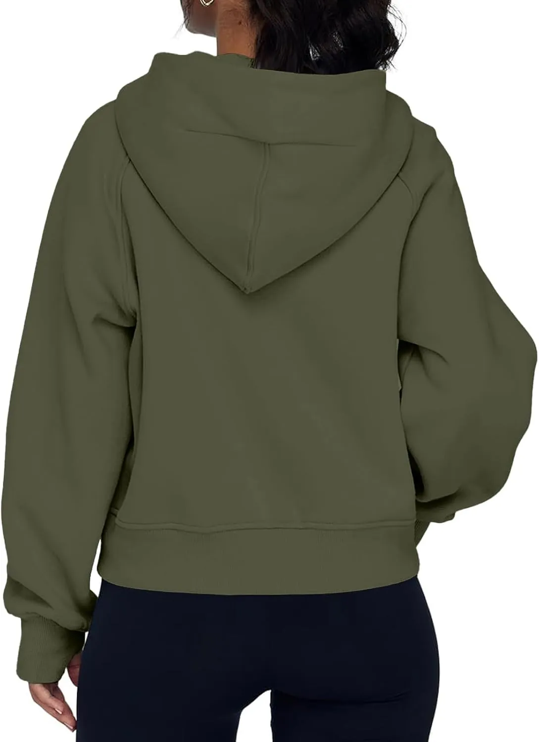 Womens Zip Up Hoodies Fleece Jackets Oversized Sweatshirts Full Zipper Long Sleeve Coats Thumb Hole Pullover Pockets