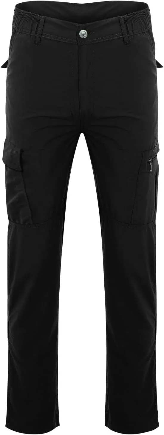 Work Pants for Men Tactic Hiking Waterproof Cargo Pants for Men Relaxed Fit Riptop Lightweight Outdoor Trousers