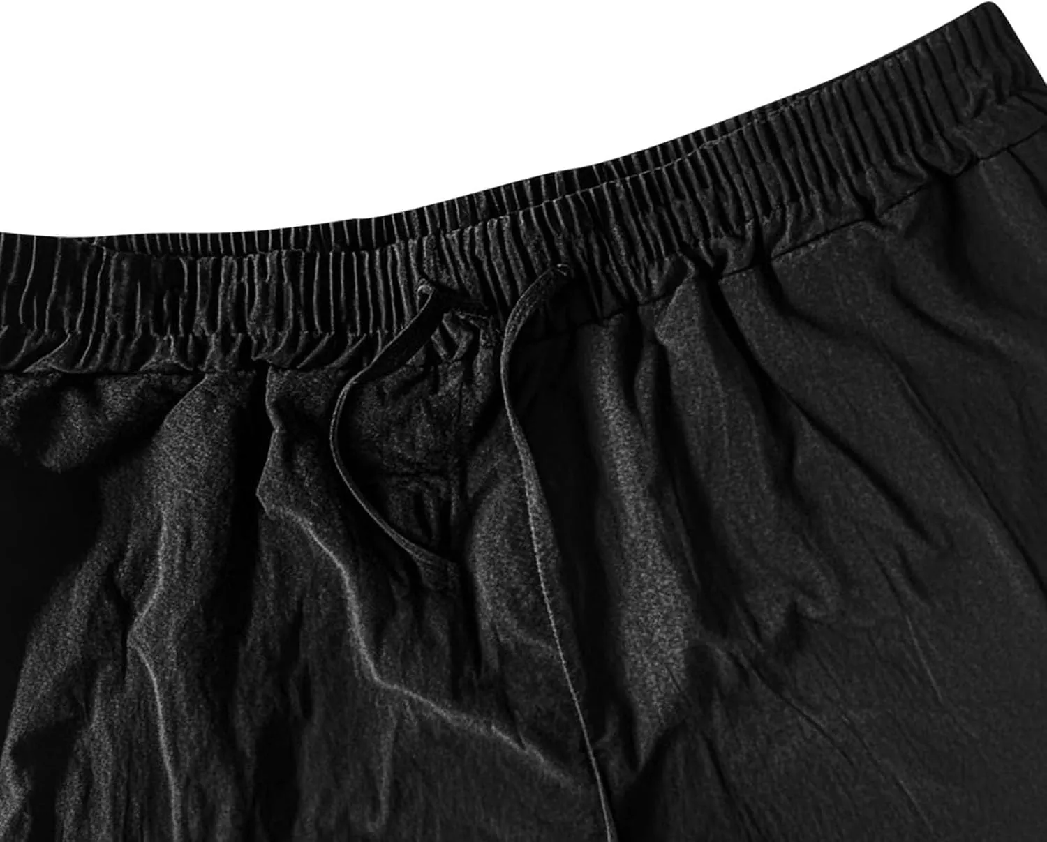 Xiaojmake Capirs Linen Pants Men Relaxed Fit Elastic Waist Cropped Pant with Pockets Beach Yoga Travel Lounge Trousers Summer