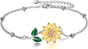 YFN Anklets Bracelet for Women Sterling Silver Butterfly Heart Tree Hummingbird Cardinal Anklet Charm Chain Bracelet Beach Foot Jewelry for Women