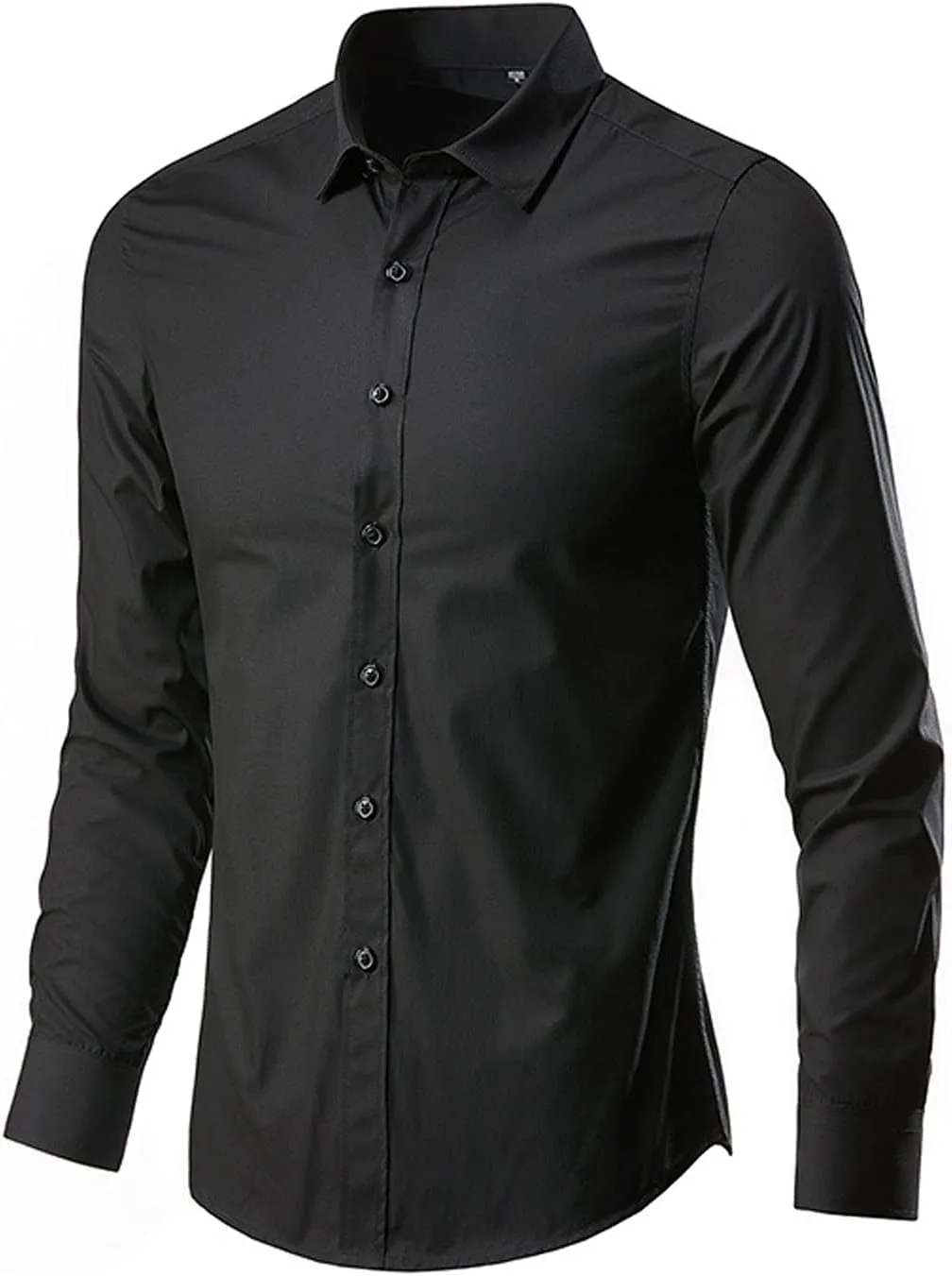 Ymosrh Men's Casual Button-Down Shirts Sleeve Shirt Easy Iron Slim Fit Wrinkle Free Perfect Business Casual Shirts